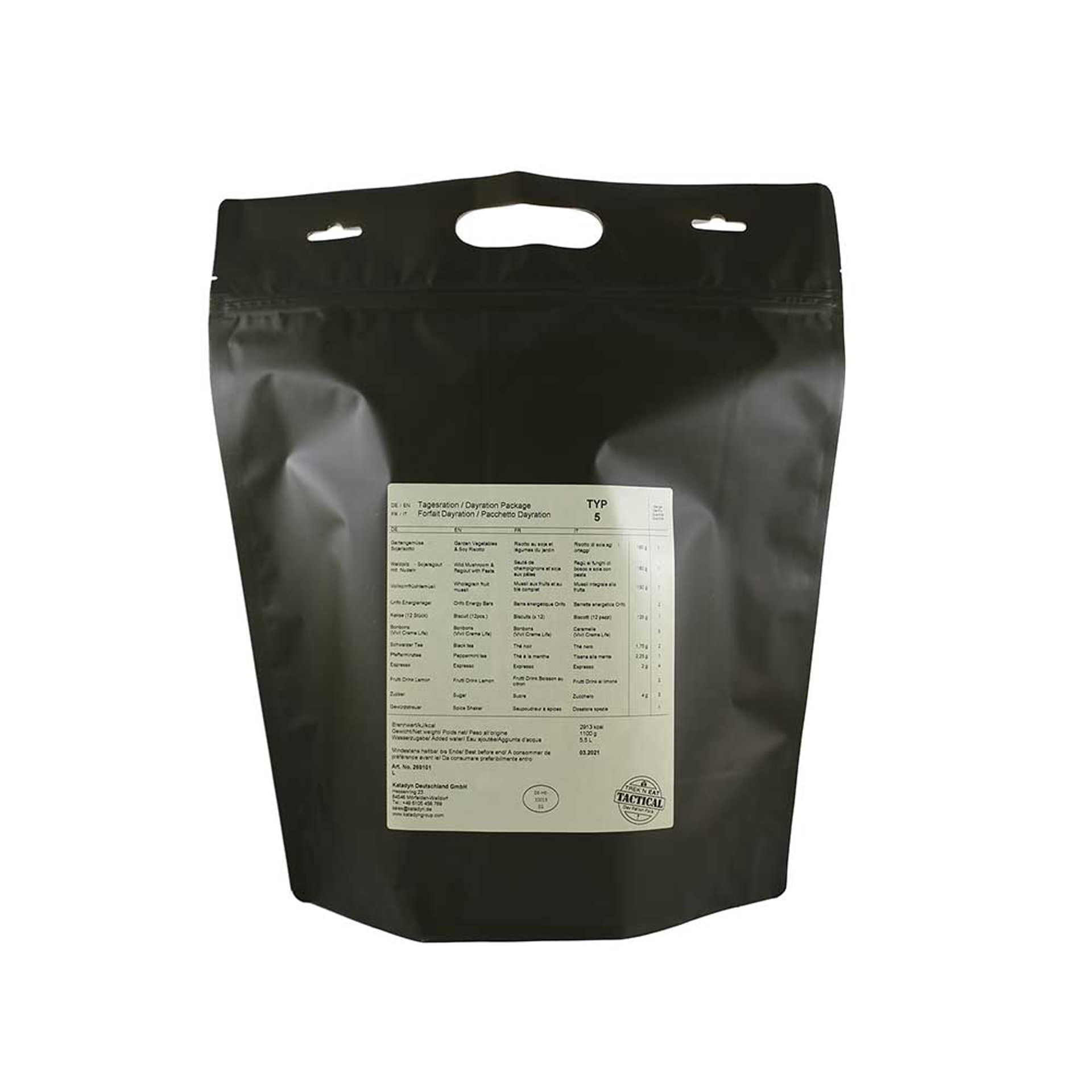 DAY RATION PACK TYPE 5 VEGETARIAN