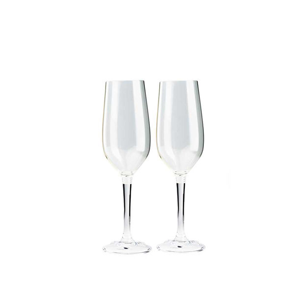 NESTING CHAMPAGNE FLUTE SET 2 PK