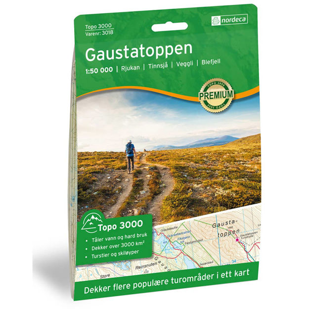 GAUSTATOPPEN 1:50 000