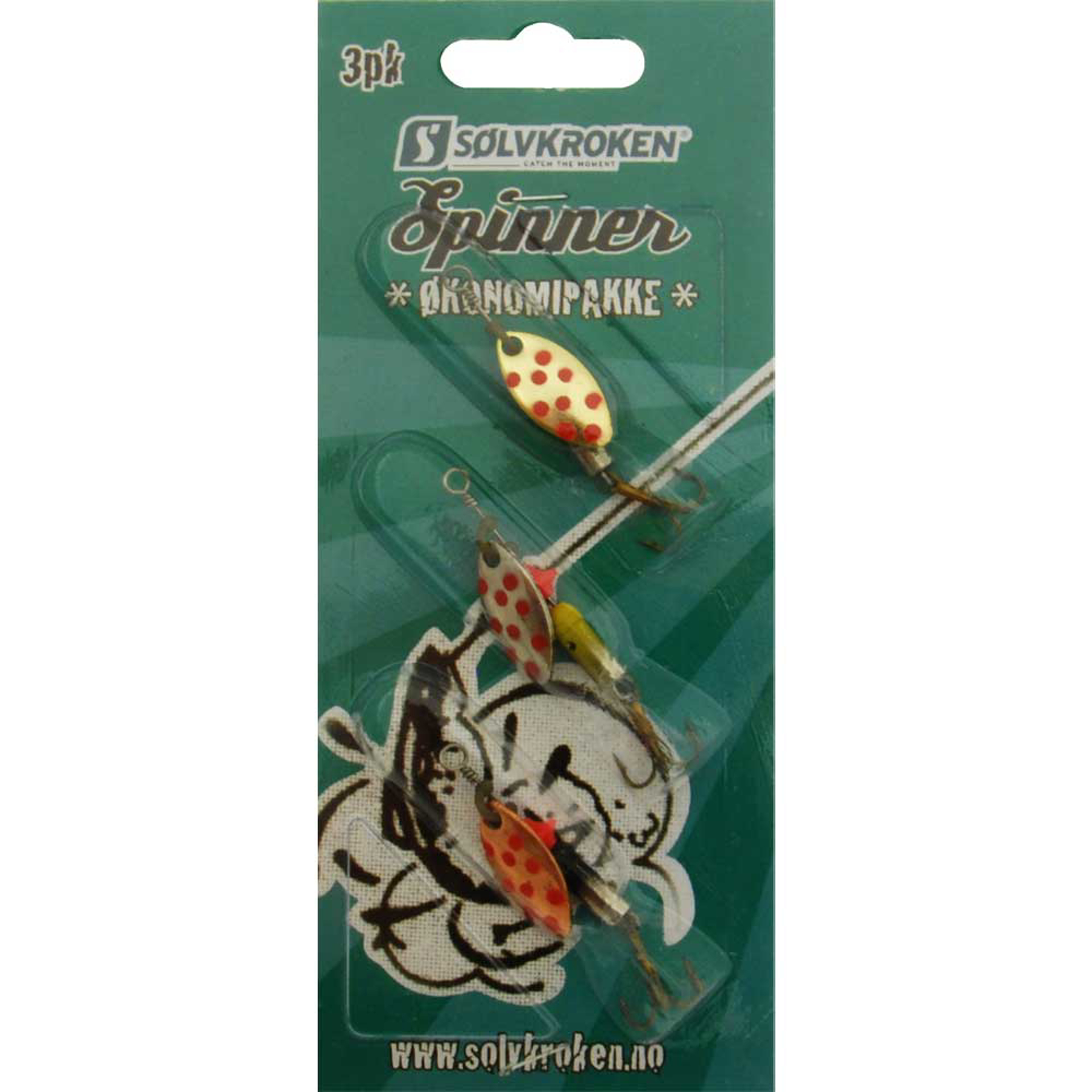 SLUKSETT 3 PK SPINNERE 3 x 3,5G