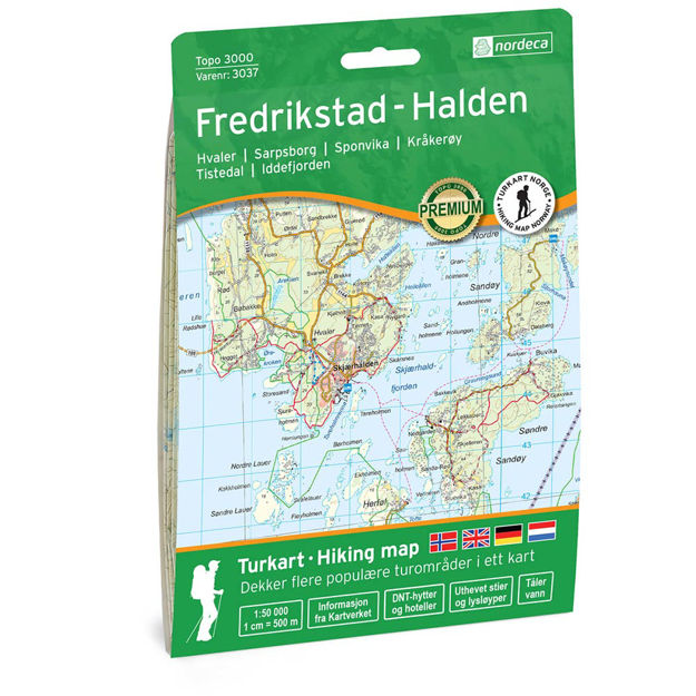 FREDRIKSTAD-HALDEN 1:50 000