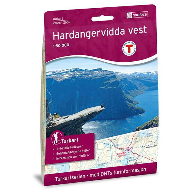 HARDANGERVIDDA VEST 1:50 000