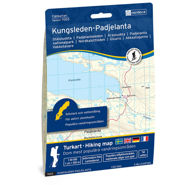 KUNGSLEDEN-PADJELANTA 1:50 000