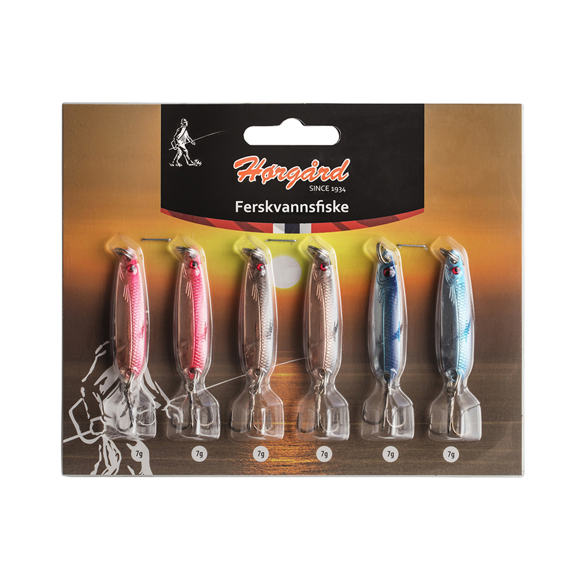 HØRGÅRD SLUKSETT 6PK FERSKVANN 7 G