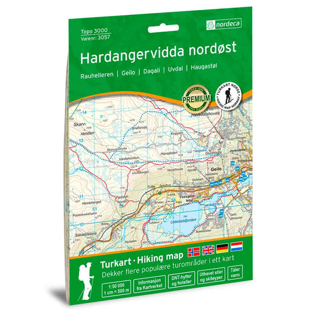 HARDANGERVIDDA NORDØST 1:50 0000