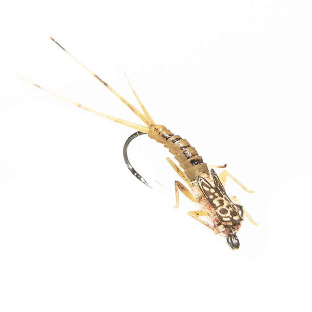 JSON FLIES 2 PK MAYFLY OLIVE-BROWN TUNGSTEN #4