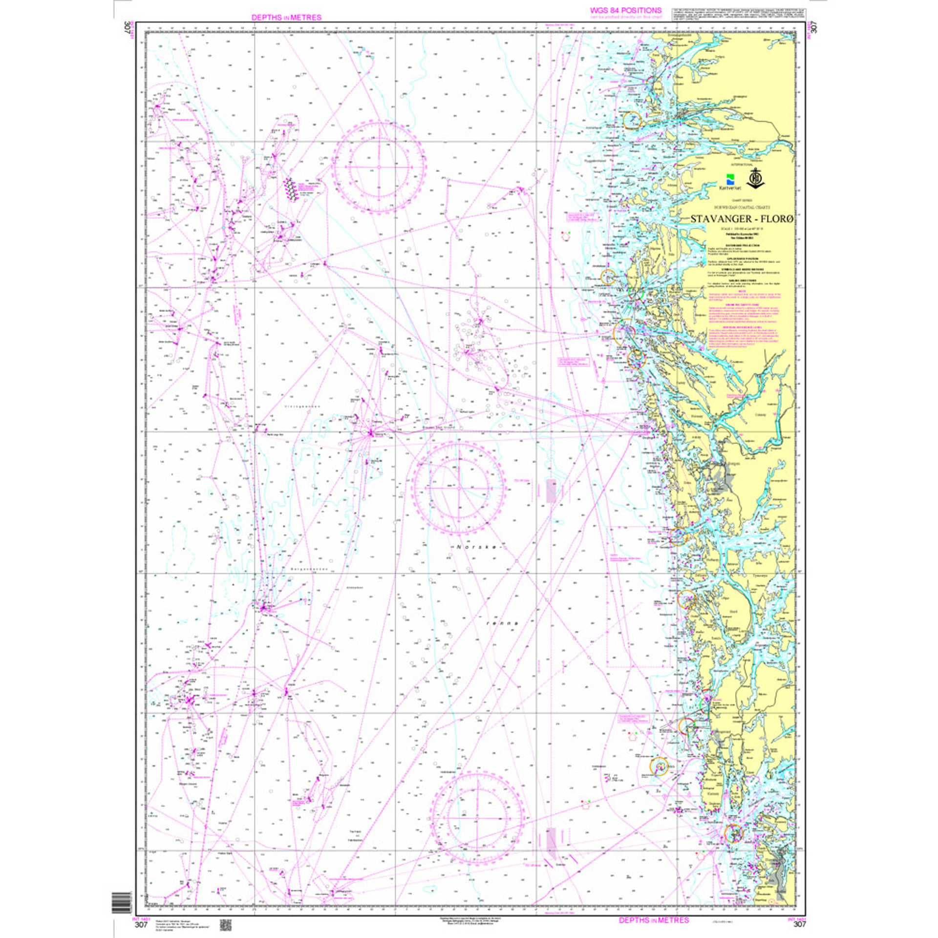 Stavanger - Florø kystkart