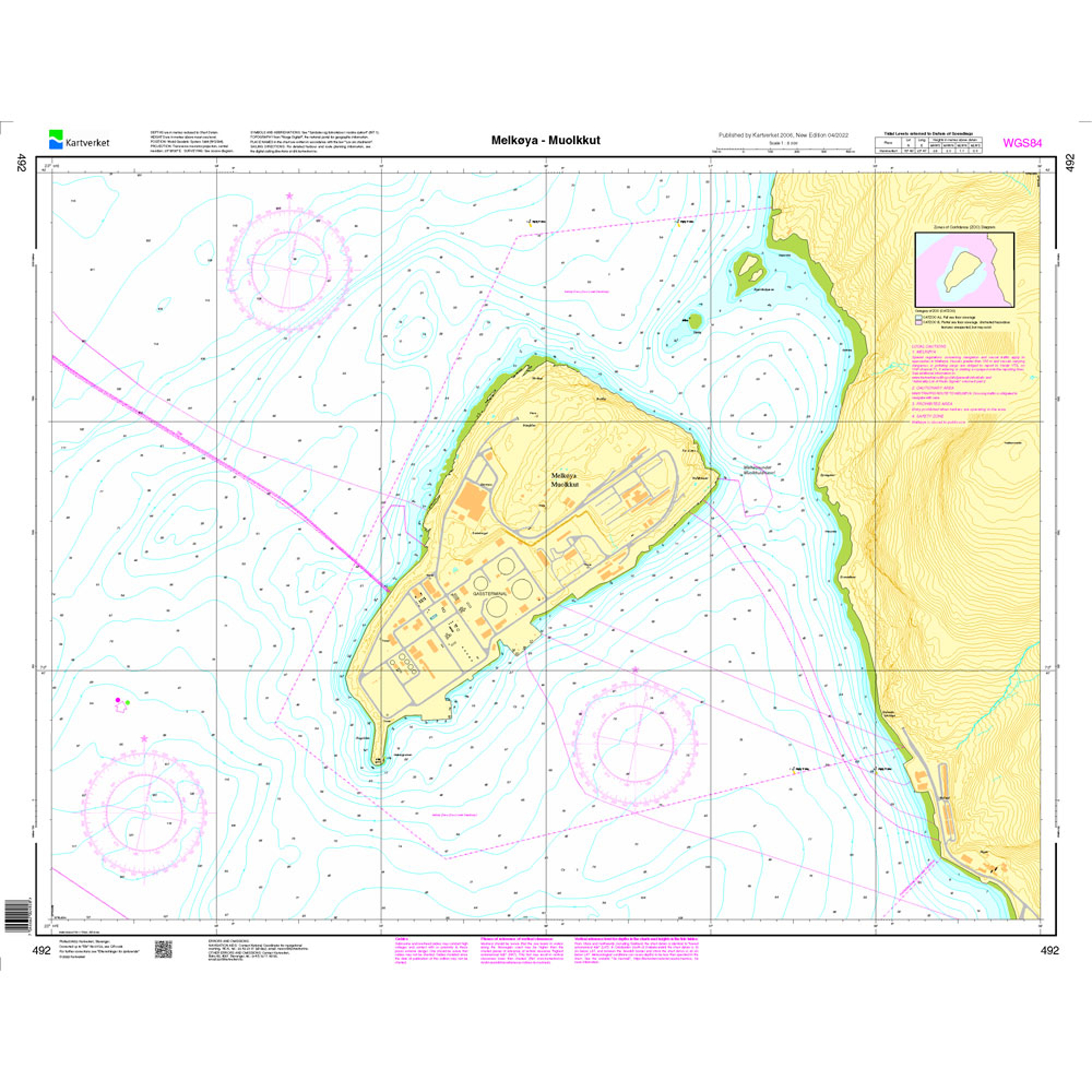 Melkøya - Muolkkut havnekart
