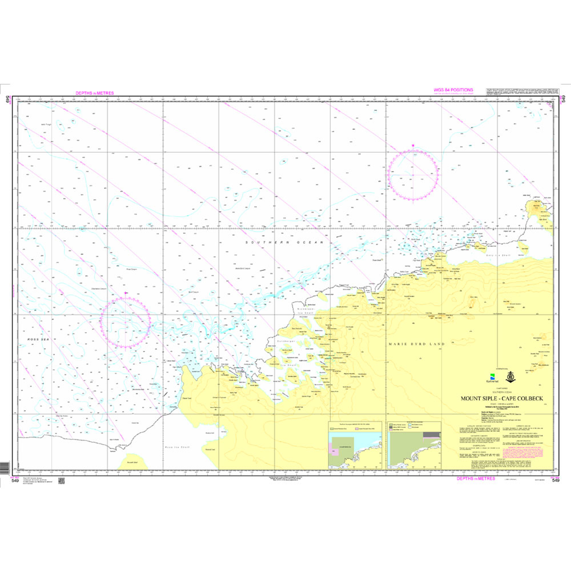 Mount Siple - Cape Colbeck overseilingskart
