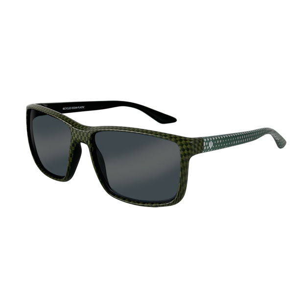 SØLVKROKEN S IV BLIKK SOLBRILLER OCEANPLASTIC ARMY GREEN CAMO