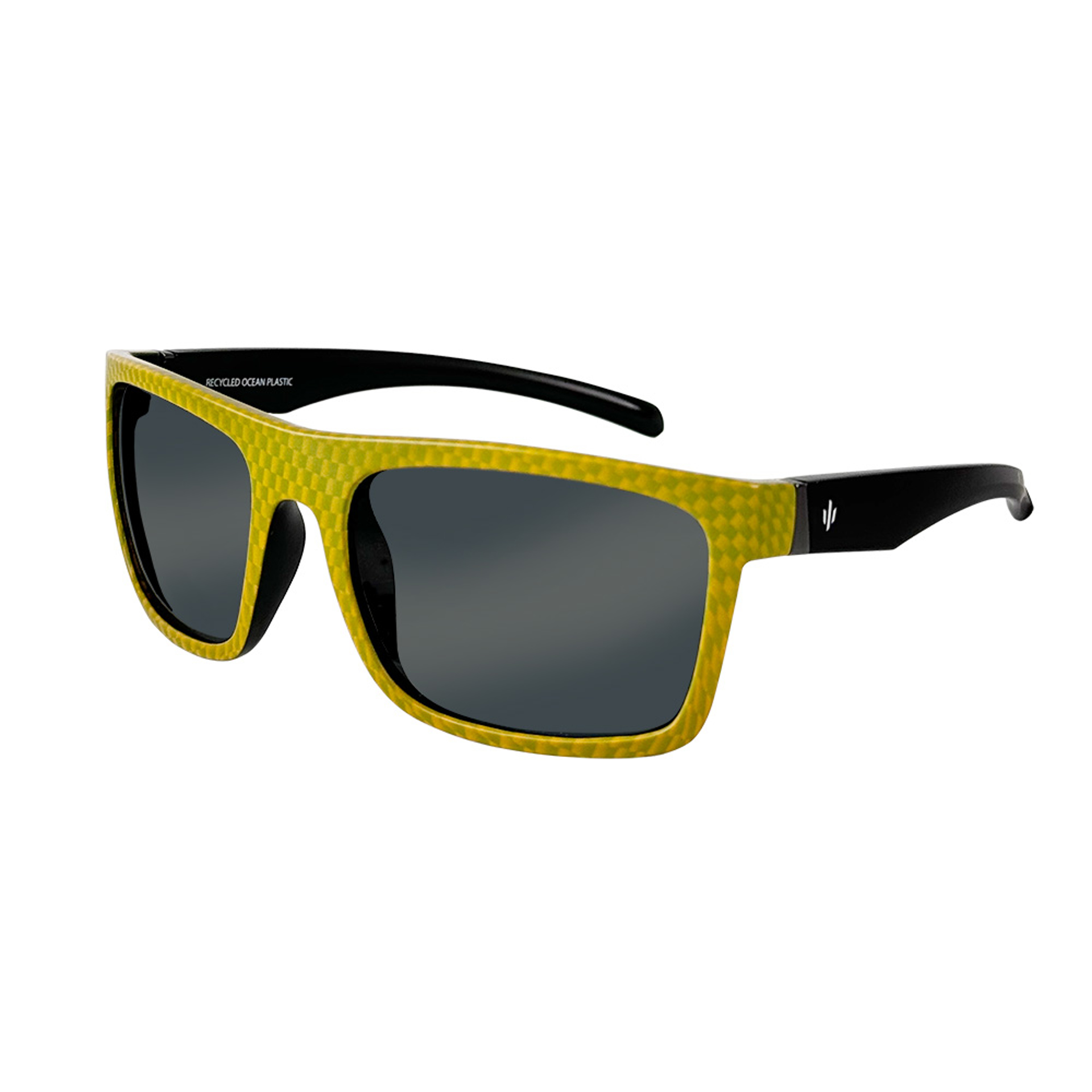SØLVKROKEN S IV MYS SOLBRILLER OCEANPLASTIC MATTE BLACK/CARBON YELLOW