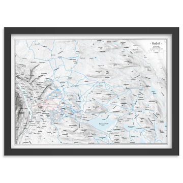 Bilde av VEGGKART HAFJELL