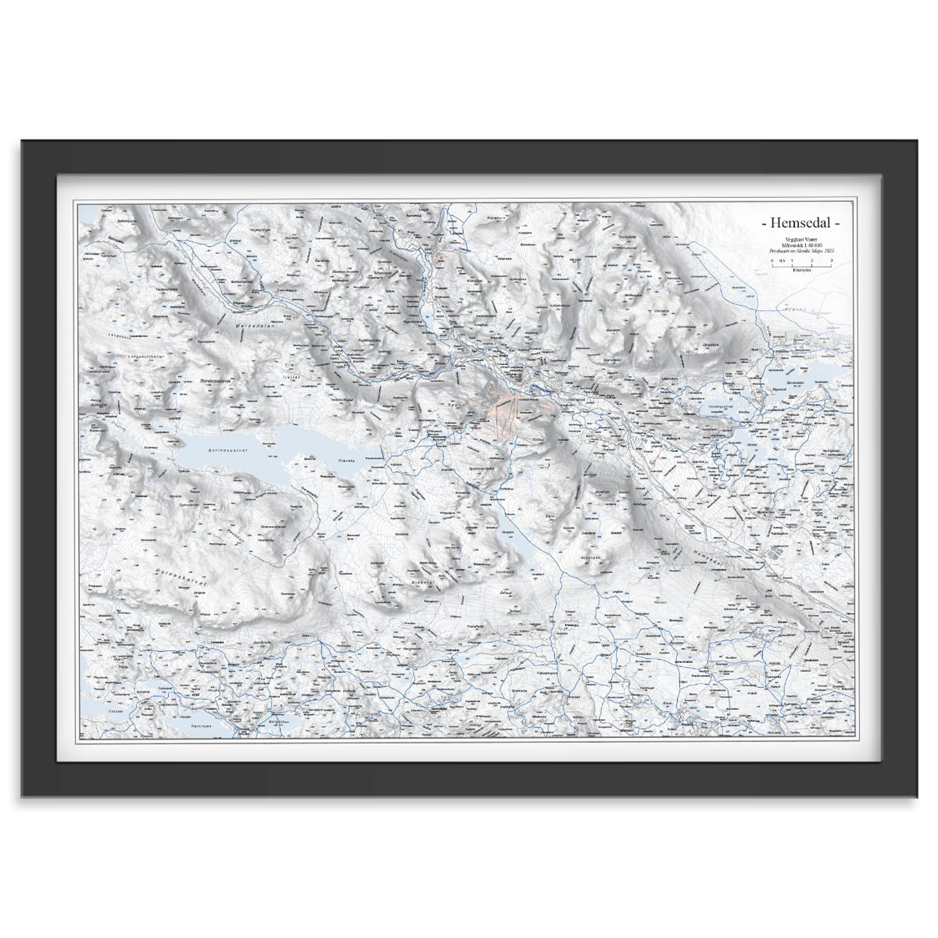 VEGGKART HEMSEDAL 