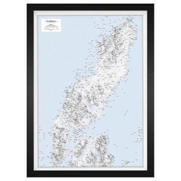 Bilde av VEGGKART ANDØYA